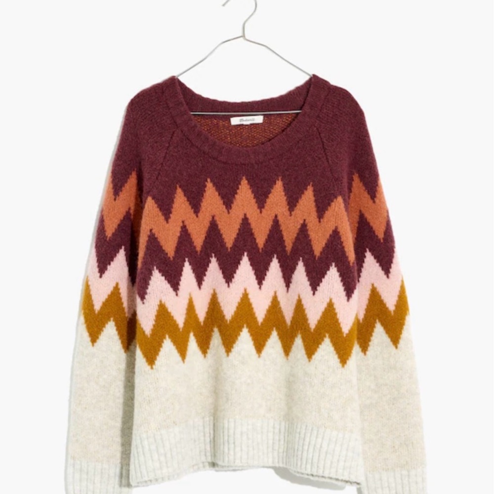 Madewell Delwood Fair Isle Pullover Sweater